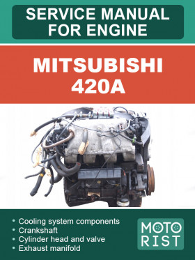 Книга по ремонту двигателя Mitsubishi 420A в формате PDF (на английском языке)