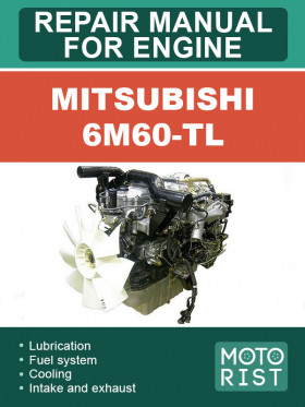 Книга по ремонту двигателя Mitsubishi 6M60-TL в формате PDF (на английском языке)