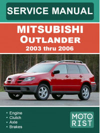 Mitsubishi Outlander 2003 thru 2006, service e-manual