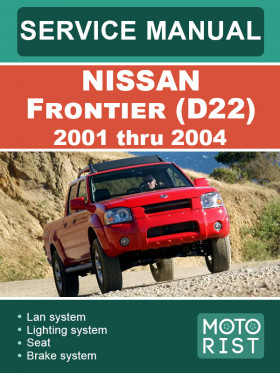 Посібник з ремонту Nissan Frontier (D22) з 2001 по 2004 рік у форматі PDF (англійською мовою), 4 частини Посібник з ремонту Nissan Frontier (D22) з 2001 по 2004 рік у форматі PDF (англійською мовою), 4 частини