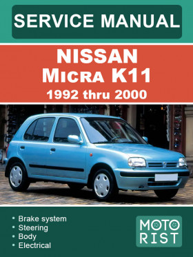 Книга по ремонту Nissan Micra K11 с 1992 по 2000 год в формате PDF (на английском языке)