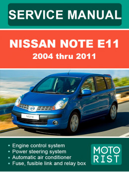 Nissan Note E11 2004 thru 2011, service e-manual