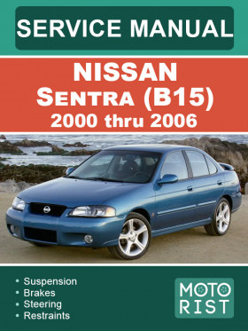 Книга по ремонту Nissan Sentra (B15) c 2000 по 2006 год в формате PDF (на английском языке), 6 частей