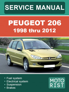 Книга по ремонту Peugeot 206 с 1998 по 2012 год в формате PDF (на английском языке) Книга по ремонту Peugeot 206 с 1998 по 2012 год в формате PDF (на английском языке)