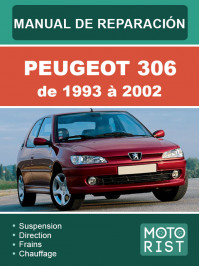Peugeot 306 с 1993 по 2002 год, руководство по ремонту и эксплуатации в электронном виде (на французском языке)