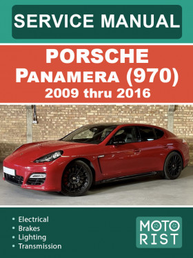 Porsche Panamera (970) 2009 thru 2016, repair e-manual