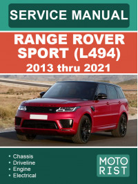 Range Rover Sport (L494) с 2013 по 2021 год, руководство по ремонту и эксплуатации в электронном виде (на английском языке)