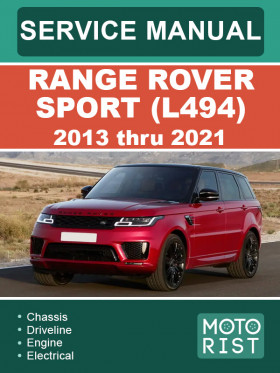 Книга по ремонту Range Rover Sport (L494) с 2013 по 2021 год в формате PDF (на английском языке)