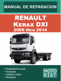 Renault Kerax DXI 2006 thru 2014, service e-manual (in Spanish)