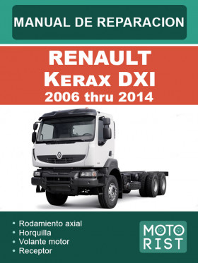 Renault Kerax DXI 2006 thru 2014, repair e-manual (in Spanish)