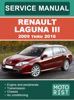 Renault Laguna III 2009 thru 2016, service e-manual