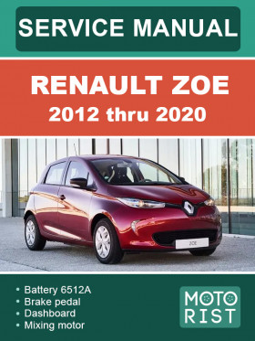 Renault Zoe 2012 thru 2020, repair e-manual Renault Zoe 2012 thru 2020, repair e-manual