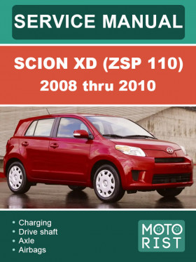 Посібник з ремонту Scion xD (ZSP 110) з 2008 по 2010 рік у форматі PDF (англійською мовою)