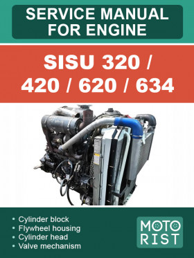 Посібник з ремонту двигуна Sisu 320 / 420 / 620 / 634 у форматі PDF (англійською мовою)