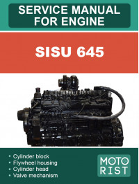 Sisu 645, керівництво з ремонту двигуна у форматі PDF (англійською мовою)