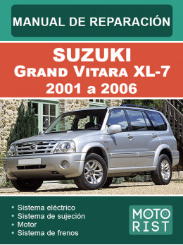 Suzuki Grand Vitara XL-7 с 2001 по 2006 год, руководство по ремонту и эксплуатации в электронном виде (на испанском языке)