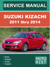 Suzuki Kizachi з 2011 по 2014 рік, керівництво з ремонту та експлуатації у форматі PDF (англійською мовою)