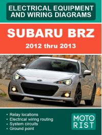 Subaru BRZ 2012 thru 2013, wiring diagrams