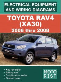 Toyota RAV4 (XA30) 2006 thru 2008, color wiring diagrams