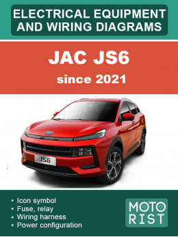 JAC JS6 since 2021, color wiring diagrams