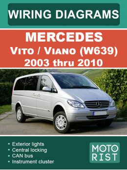 Mercedes Vito / Viano (W639) з 2003 по 2010 рік, електросхеми у форматі PDF (англійською мовою)