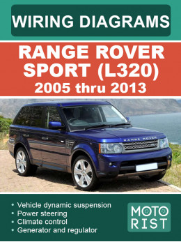 Range Rover Sport (L320) с 2005 по 2013 год, цветные электросхемы в электронном виде (на английском языке)