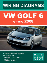 VW Golf 6 c 2008 года, электросхемы в электронном виде (на английском языке)