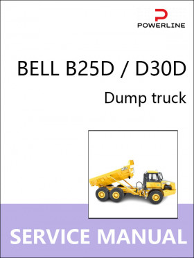 Книга по ремонту самосвала BELL B25D / D30D в формате PDF (на английском языке)
