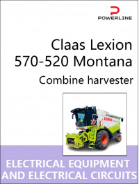 Claas Lexion 570-520 Montana, электрооборудование и электросхемы в электронном виде (на английском языке)