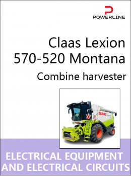 Claas Lexion 570-520 Montana, электрооборудование и электросхемы в электронном виде (на английском языке)