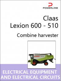 Claas Lexion 600 - 510, электрооборудование и электросхемы в электронном виде