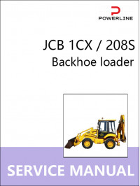 JCB 1CX / 208S, руководство по ремонту и эксплуатации экскаватора-погрузчика в электронном виде (на английском языке)