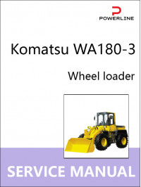 Komatsu WA180-3, руководство по ремонту и эксплуатации погрузчика в электронном виде (на английском языке)