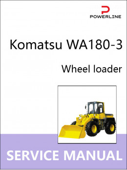 Komatsu WA180-3, руководство по ремонту и эксплуатации погрузчика в электронном виде (на английском языке)