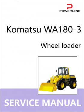 Книга по ремонту погрузчика Komatsu WA180-3 в формате PDF (на английском языке)