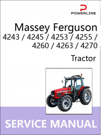 Massey Ferguson 4243 / 4245 / 4253 / 4255 / 4260 / 4263 / 4270, руководство по ремонту трактора в электронном виде (на английском языке)