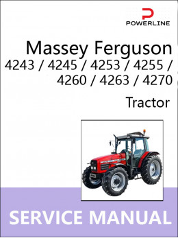 Massey Ferguson 4243 / 4245 / 4253 / 4255 / 4260 / 4263 / 4270, руководство по ремонту трактора в электронном виде (на английском языке)
