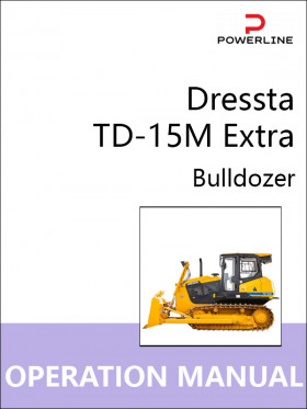 Книга по эксплуатации и техническому обслуживанию бульдозера Dressta TD-15M Extra в формате PDF (на английском языке)