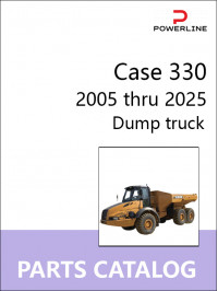 Case 330 с 2005 по 2025 год, каталог деталей самосвала в электронном виде (на английском языке)