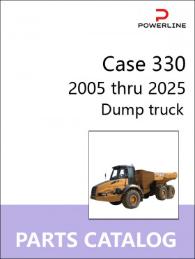 Каталог запчастей самосвала Case 330 с 2005 по 2025 год в формате PDF (на английском языке)