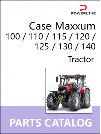 Case Maxxum 100 / 110 / 115 / 120 / 125 / 130 / 140, каталог деталей трактора в электронном виде (на английском языке)