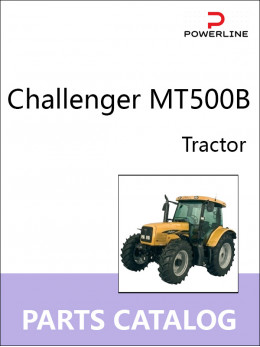 Challenger MT500B, каталог деталей трактора в электронном виде (на английском языке)