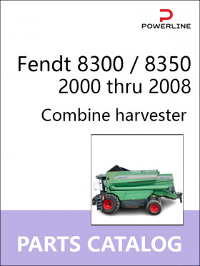Каталог запчастей комбайна Fendt 8300 / 8350 с 2000 по 2008 год в формате PDF (на английском языке)