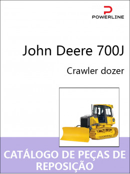 John Deere 700J, каталог деталей бульдозера у форматі PDF (португальською мовою)