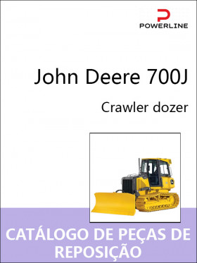 Каталог деталей бульдозера John Deere 700J у форматі PDF (португальською мовою)