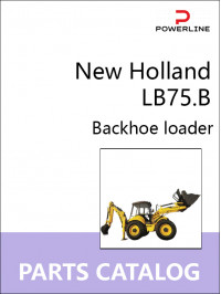 New Holland LB75.B, каталог деталей экскаватора-погрузчика в электронном виде (на английском языке)