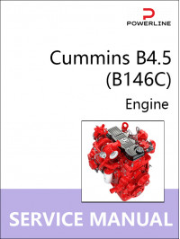 Двигуни Cummins B4.5 (B146C), керівництво з ремонту у форматі PDF (англійською мовою)