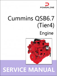 Двигуни Cummins QSB6.7 (Tier4), керівництво з ремонту у форматі PDF (англійською мовою)