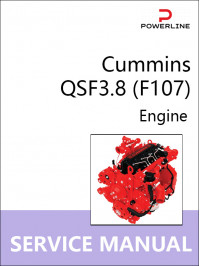 Двигуни Cummins QSF3.8 (F107), керівництво з ремонту у форматі PDF (англійською мовою)