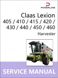 Claas Lexion 405 / 410 / 415 / 420 /430 / 440 / 450 / 460, руководство по ремонту комбайна в электронном виде (на английском языке)